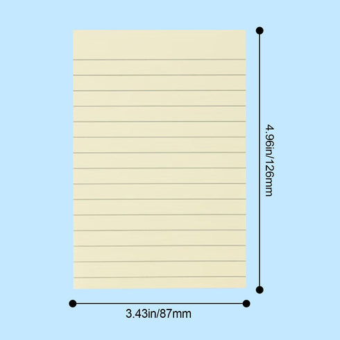 M&G 8 Pack Lined Sticky Notes, 3.4 X 5 inch, 320 Sheets Large Ruled Post Stickies for Office and School