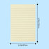 M&G 8 Pack Lined Sticky Notes, 3.4 X 5 inch, 320 Sheets Large Ruled Post Stickies for Office and School