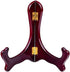 Onwon 4 Pieces Wooden Easel, Mahogany Finish Display Stand, Plate Holder, Folding Display Stand (5 Inches)