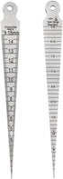Zetiling 1-15mm Taper, Taper Gage, Stainless Steel Taper Welding Test Miniature Accurate Figures Welding Test