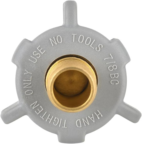 (Pack of 2) EFIELD 1/2 Inch Pex X 7/8 Inch Toilet Ballcock Swivel Straight Adapter, Brass Plumbing Fittings