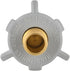 (Pack of 2) EFIELD 1/2 Inch Pex X 7/8 Inch Toilet Ballcock Swivel Straight Adapter, Brass Plumbing Fittings