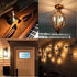 Dimmable T10 Frosted LED Tubular Bulb, 8W Warm White 2700K, E26 Base, 70 Watt Equivalent, 4 Pack for Desk Lamp
