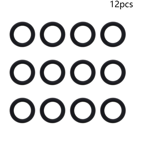 Othmro 12pcs Nitrile Rubber O-Rings, 2mm Wire Dia 12mm OD Metric Sealing Nitrile NBR Rubber Washers for Oil or Air Sealing, Professional Plumbing, Car Repair, Air or Gas Connections Black
