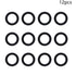 Othmro 12pcs Nitrile Rubber O-Rings, 2mm Wire Dia 12mm OD Metric Sealing Nitrile NBR Rubber Washers for Oil or Air Sealing, Professional Plumbing, Car Repair, Air or Gas Connections Black