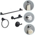 Stylish Black Stainless Steel Towel Rack Stand for Bathroom & Kitchen