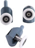 TOPINCN Shower Door Rollers - 8 Pcs Twin Bottom Top Pulleys Wheels Runners Replacement Kit for Bathroom