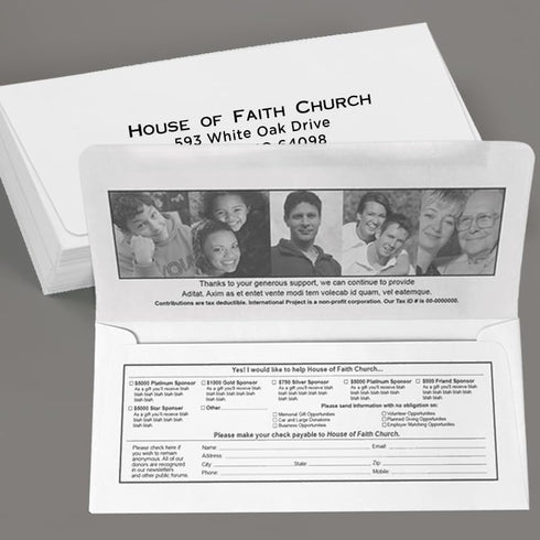 LUXPaper #9 Remittance Envelopes | 3 7/8 x 8 7/8" | Bright White | 24lb. Text | 250 Qty