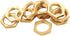 Joywayus 1/2" Female Thread Brass Pipe Fitting Hex Lock Nut for Plumbing (Pack of 10)