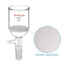StonyLab 60ml Borosilicate Glass Buchner Filtering Funnel with Medium Frit, 24/40 Standard Taper Inner Joint