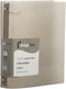 JAM PAPER Plastic 2 inch Binder, Smoke Grey, 3 Ring Binder