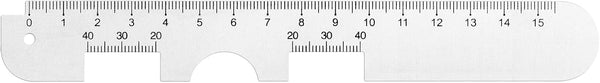 Metal PD Ruler, Pupillary Distance Measurement Tool with Instructions for Myopia Glasses and Eye Care Tips
