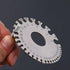 Wire Gauge Measuring Tool & Metal Gauge Thickness Tool, Stainless Steel Metal Sheets Welding Material Thickness Gauge Standard Dual-Sided Round Wire Gauge