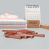 NatSumeBasics Plier Effortless Stapler & 1000 Rose Gold Staples, 45 Sheet Capacity, Heavy Duty Manual