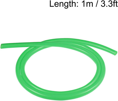 uxcell Silicone Tube, 3/8" ID x 1/2" OD 3.3ft Silicone Rubber Tube for Pump Transfer - Green