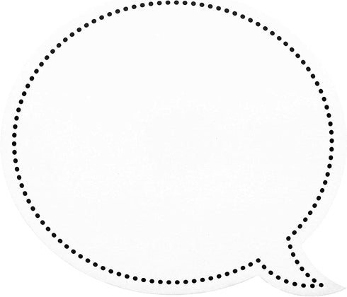 Juvale 48 Pack Dry Erase Speech Bubble Cutouts for Bulletin Boards, Classroom Teaching Supplies, Laminated