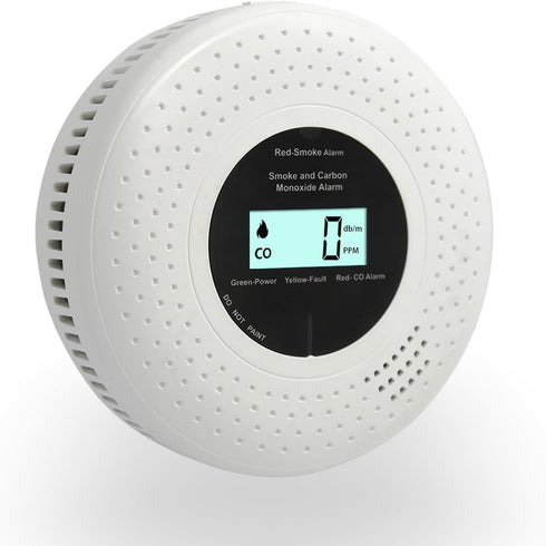 GiiHoo Smoke and Carbon Monoxide Detector 10-Year Lifespan, Dual Sensor Photoelectric & Electrochemical