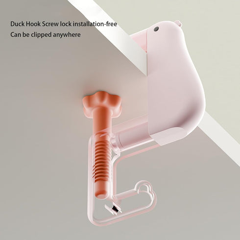 Ywmsfl 2PCS Schoolbag Backpack Backpack Creative Thinking Shaped Desk Side Hooks for Keys Cups Under Table Handbag