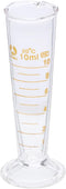 Professional Lab Graduated Measuring Cup - Thickened Borosilicate Glass Conical Beaker with Spout (10ml)