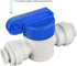 John Guest Polypropylene Ball Valve, PPSV040808W, 1/4" Tube OD x 1/4" Tube OD