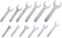 12PCS Single Open Ended Wrench Set, Silver Flat Spanner Combination for Limited Space