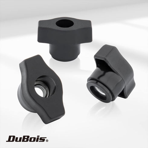 DuBois 10 Pack 1/4"-20 Wing Knobs, Clamping Knobs with 7/8" Depth & 1-1/4" Head Length for T Track Accessories