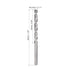 uxcell Solid Carbide Twist Drill Bits 2.8mm, Metric Left Hand Spiral Flutes Straight Shank Tungsten Steel Drilling Tool for Stainless Steel Alloy Metal, 2pcs