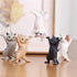 Cute Gifts Desk Decor - Funny Office Decor, Cute Pen Holder, Kawaii Dancing Cat (5 Cats Set)