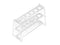 Transparent 12-Hole Acrylic Test Tube Rack for 10ML Test Tube (10ml, 6 Sockets)