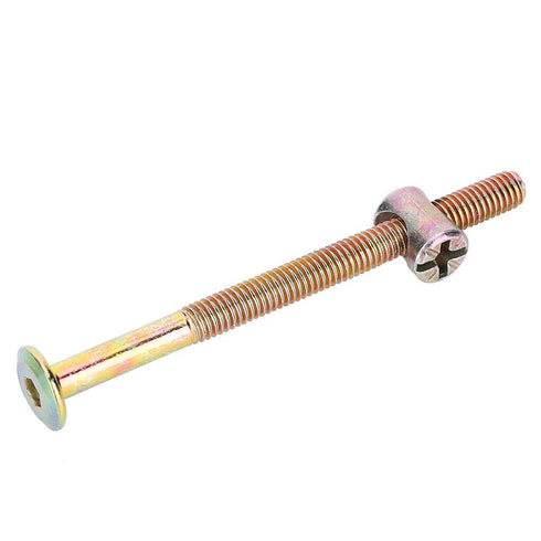 Yosoo Health Gear M6 Chairs(100mm) Furniture Bolt, Hex Socket Head Screws Nuts for Crib Cot Bunk Beds