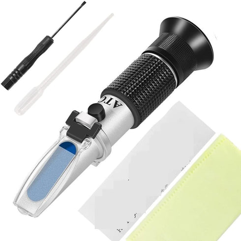 VGVGV Brix Refractometer, Beer Wort Refractometer,Brix/Specific Gravity Refractometer For Beer Brewing, Dual Scale(Brix