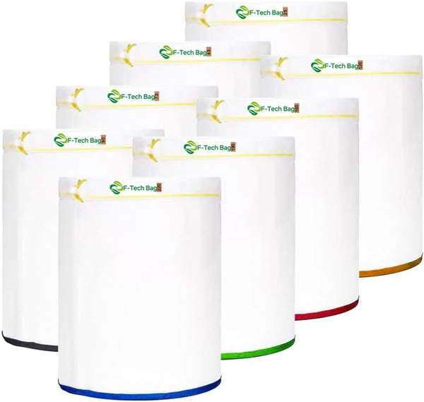 All Mesh Plant Filter Bags 5 Gallon 8 Bag,8 Color Reusable Bubble