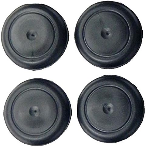 3/4" 0.75 Inch Black Rubber Plugs - Flush Mount Body and Sheet Metal Holes, Qty 10