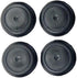 3/4" 0.75 Inch Black Rubber Plugs - Flush Mount Body and Sheet Metal Holes, Qty 10