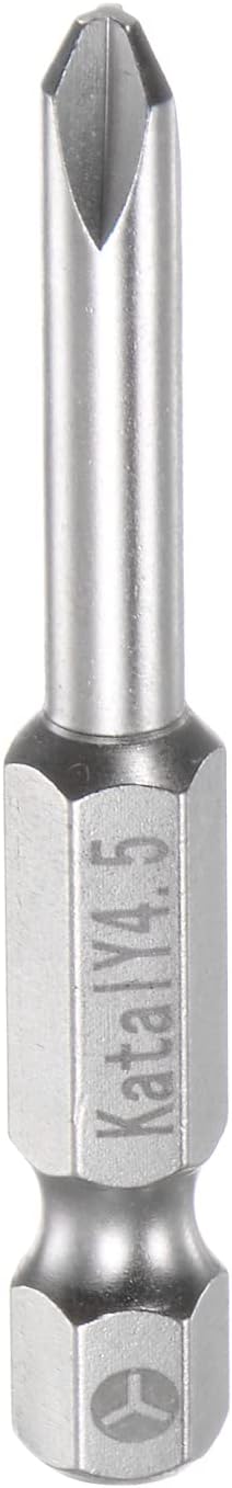 Y4.5 Tri-point Screwdriver Bit, 1/4" Hex Shank, 2" Length, Magnetic Y Type Power Tool