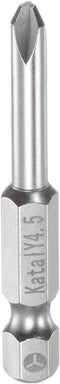 Y4.5 Tri-point Screwdriver Bit, 1/4" Hex Shank, 2" Length, Magnetic Y Type Power Tool