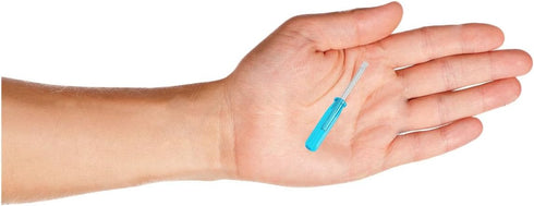 2PCS Mini Slotted Screwdriver, 2mm Flat Head for Watch Eyeglasses Electronics Toy Repair, Blue Handle