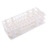 Plastic Test Tube Rack, 60 Holes, Three Layers Detachable Holder for 20mm Test Tubes, White