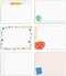 Cute Teacher Icons Sticky Note Pads, 4" x 3", 50 Sheets Per Pad, Set of 6 Designs, Made in USA