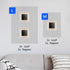 3-Pack Displate Magnetic Wall Mount Kit for Hanging Pictures, Peel & Stick Wall Magnets with Safe Removable Adhesive