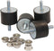 M8 Rubber Vibration Isolator Mounts, 4pcs M8x23-40x30mm, Anti Vibration Silent-Blocks for Car Boat Motors