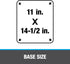 Oatey 12976 Calk Aluminum Flashing, 1.5-Inch to 3-Inch, Durable Metal
