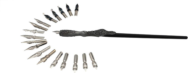 Gullor Calligraphy Pens Set - Handcrafted Dip Pen Calligraphy Set with 18 Nibs