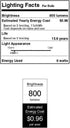Westinghouse Lighting 5278020 A15 Dimmable Clear Filament LED Light Bulb, 8 Watt (75 Watt Equivalent), 6 Pack