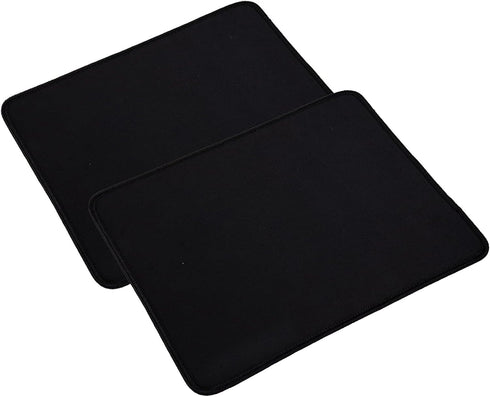 Generic 2Pcs Waterproof Non-Slip Black Mouse Pad 11.81 x 9.84 Inch, Mouse Pad