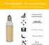 SeeU LED Light Bulb E12 High Lumen Corn Bulb, Warm White 7W Replacement for Chandelier Pendant Light