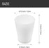 MIAOMEIO E26 1-5/8" 3-pack Fixture Replacement Frosted Glass Shade, Base with Fitter, Cone Replacement White Shades