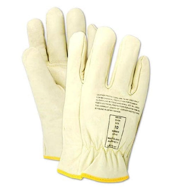 MAGID Leather Lineman Electrical Protector Work Gloves - 1 Pair, Size 10, 1250710