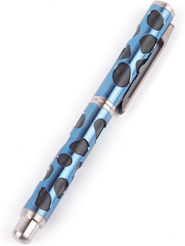 Titanium Ballpoint Writing Pen, Refillable EDC Pen with Clip