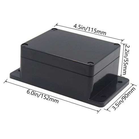 Zulkit Junction Box, Universal Electrical Boxes Project Enclosure, ABS Plastic Dustproof Waterproof IP65 with Fixed